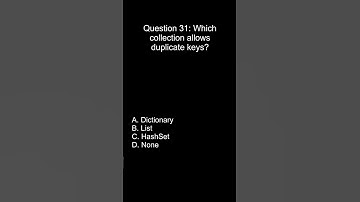 .NET Programming Interview Question #31| C# MCQ for Practice
