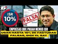 Las empresas que pagan menos ISR usan hasta 10% de facturas falsas, dice el SAT