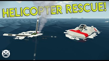HELICOPTER PILOT RESCUE & WORKSHOP CREATIONS! - Stormworks: Build and Rescue Gameplay - EP 2