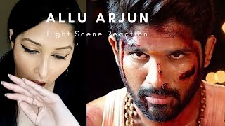 Stylish Allu Arjun Fight Scene | Telugu | Reaction