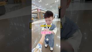 Milk Tea Challengethe Cutest Baby Does His Task 100