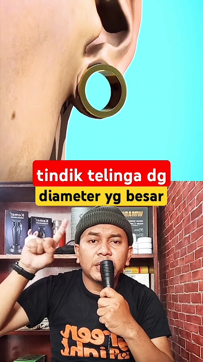 tindik telinga yang berlebihan. #piercing #science #earring