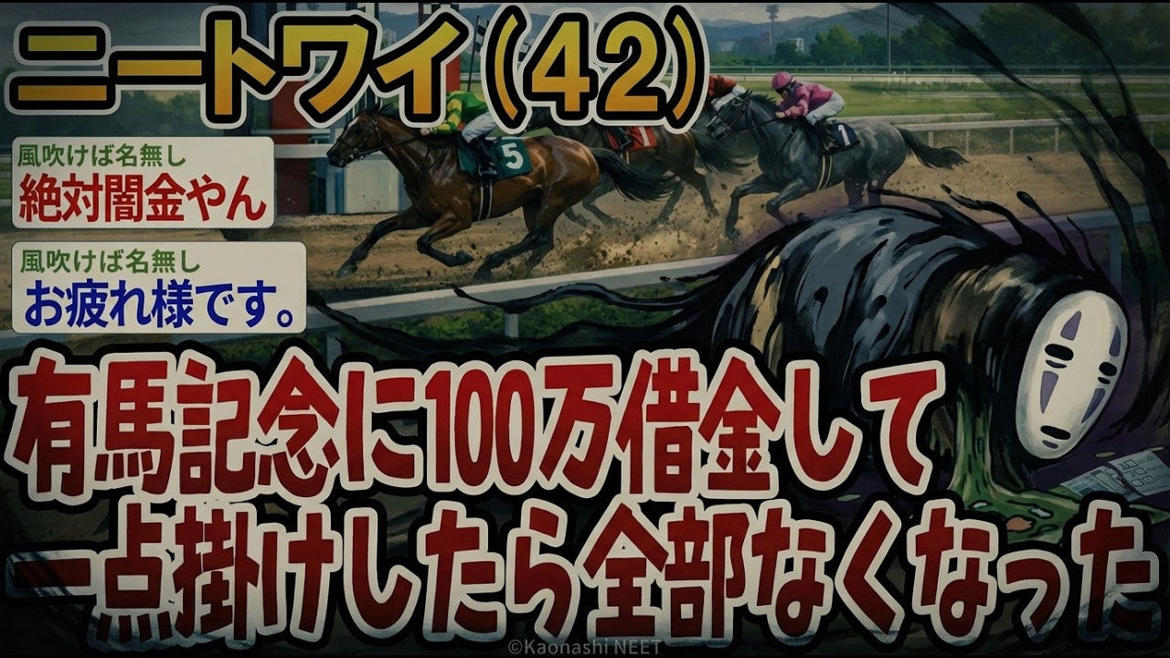 【アホの殿堂】 有馬記念に100万借金して一点掛けしたら全部なくなった  【2ch爆笑スレ】