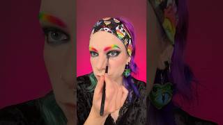 Rainbow Goth Makeup 🌈 #pride #makeup #tutorial