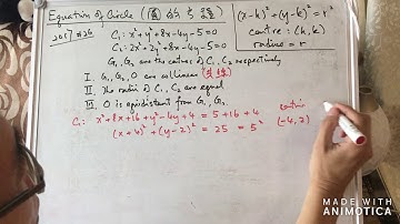[HKDSE] [Maths Core] [MC] Equation of Circle (圓的方程)