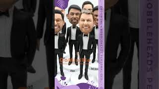 Groomsmen Bobbleheads Personalized Groomsmen Gift set of 1-20 Bobble head Figurines, Custom Weddi...
