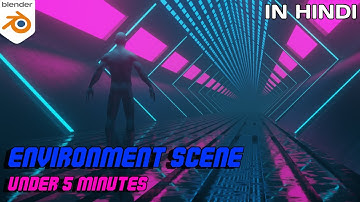 Create a Sci-fi environment scene in Blender under 5 minutes.( In Hindi )