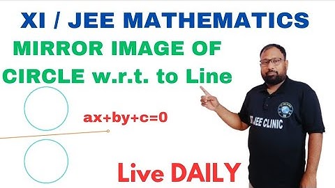 Mirror  image of a circle with respect to line @iitjeeclinic #jeemaths #viralvideo