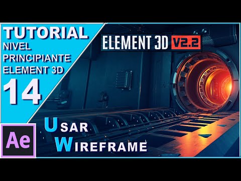 Curso Element 3D nivel principiante 14 "wireframe" // Tutorial E3D