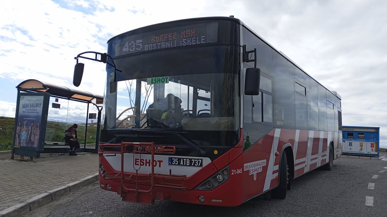 İzmir'de 435 ile Körfez Mahallesi-Bostanlı İskele Arası Otobüsle Seyahat