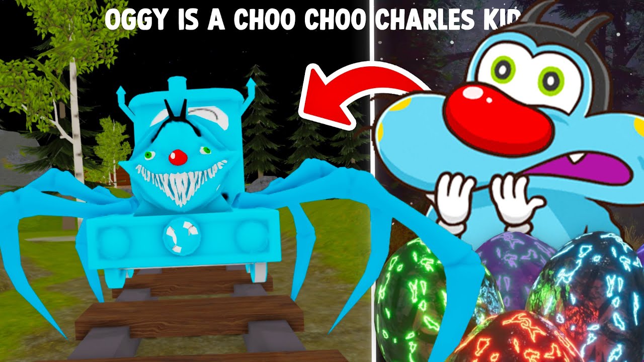 Oggy Became Choo Choo Charles Kid..ft Oggy