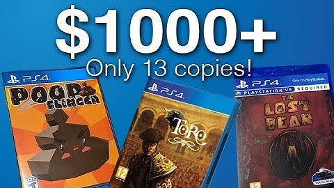The Rarest, Coolest, and Most Expensive PS4 Games EVER.