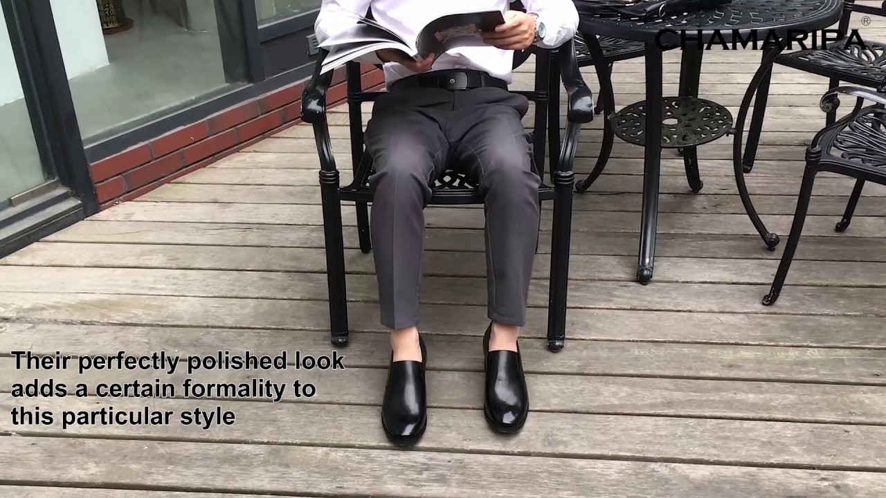 Loafers Men Shoes With Hidden Heels 