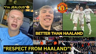 Haaland's CRAZY REACTION after RASMUS Hojlund BREAK HIS GOAL RECORD VS LUTON TOWN || Man United news