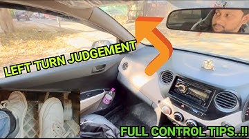 How to judge car left side at turn while driving.. @Drivewithankit