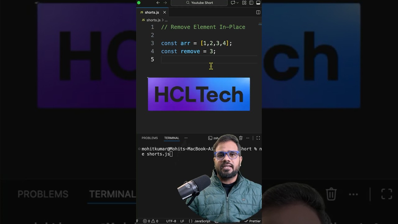 Remove Element In-Place | JavaScript Interview Question 