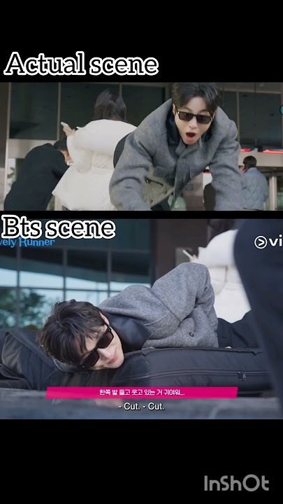 Bts scene vs Actual scene lovely runner kdrama bts lovely explain kdrama behind the scenes