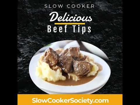 Slow Cooker Beef Tips & Rice Recipe | How to Cook Crock Pot Beef Tips