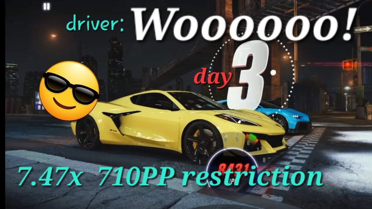 CSR2 DAY3 2023 Corvette Z06 'Z07 Package' - 7.47x🤩 for TOURNAMENT