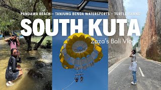 having fun around SOUTH KUTA!! - Pandawa Beach, Watersports & Turtle Island | Zaza’s Bali Vlog