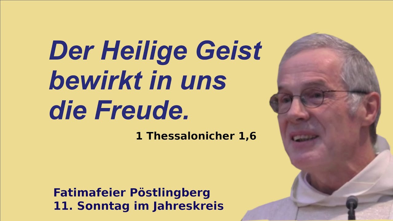 Was Bewirkt Der Heilige Geist "Der Heilige Geist bewirkt in uns die Freude" (1Thess 1,6) - P. Paul