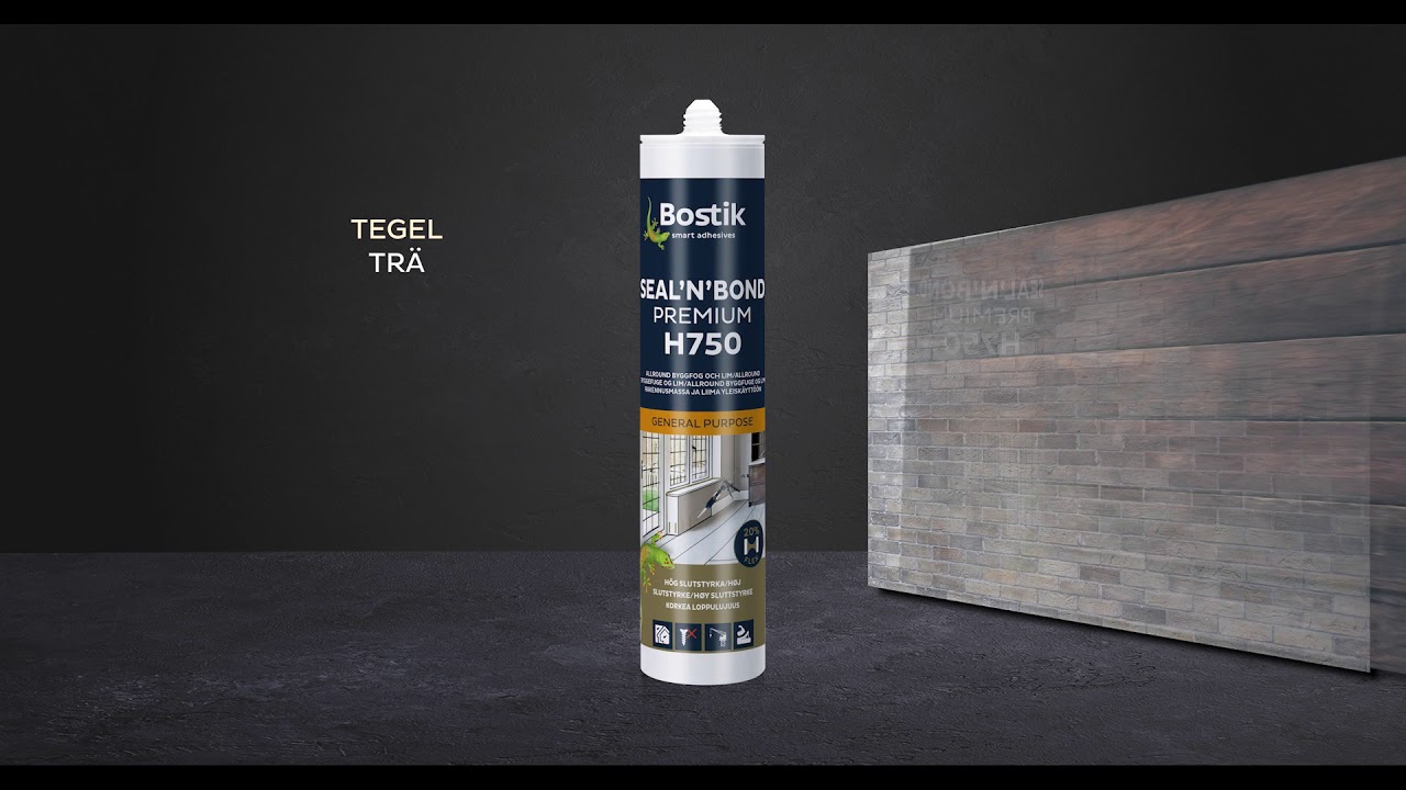 Bostik H750 Seal'N'Bond Premium (SE) Universal byggfog och monteringslim med hög hållfasthet