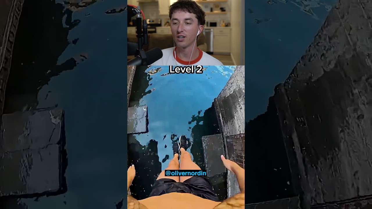 Water Jumping Different Heights 😱🤯