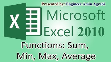 الوحدة الرابعة: الدالات الاساسية فى برنامج اكسل
