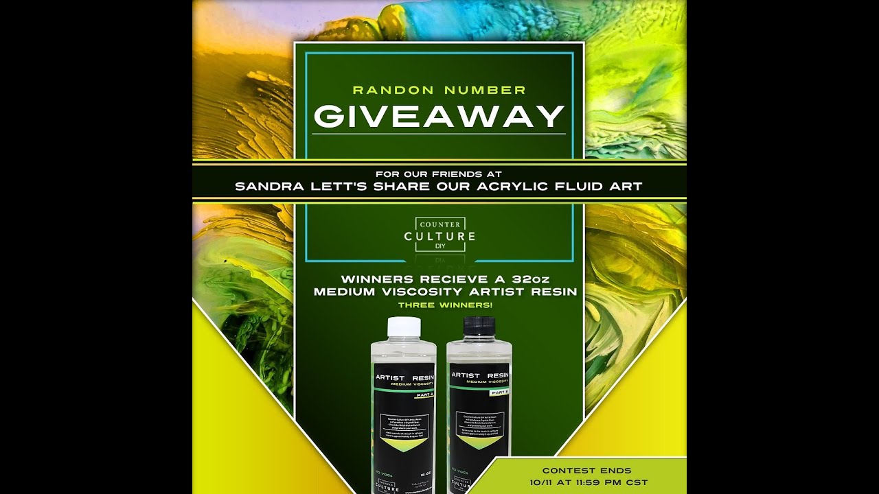 (558) Counter Culture DIY Resin Giveaway by CCDIY! ⬇️ In My Facebook