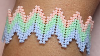 Famous Beading zig zag bracelet alleen with seedbeads / Easy beading tutorials Profile