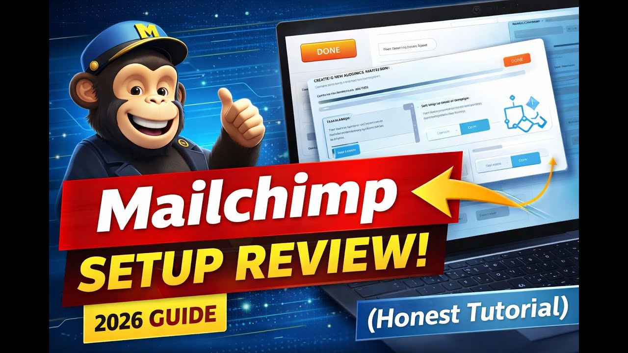 Mailchimp Setup Review 2026 | Step-by-Step Beginner Guide (AI Email Marketing)