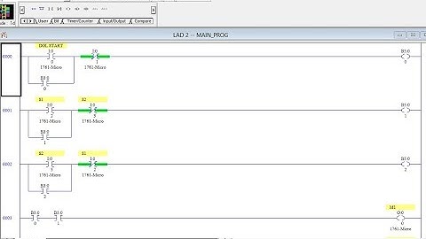 PLC -  RSLOGIX 500  :-  MOTOR FORWARD REVERSE WITH DOL STARTER #plc#rslogix#ladderlogic