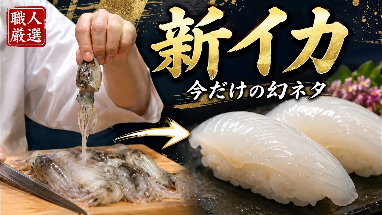 The Legendary Sushi Ingredient] From preparing fresh squid to