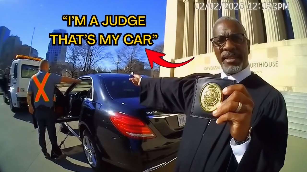 Racist Cop Tows “Suspicious Car” — It’s the Black Judge’s Car Outside His Own Court