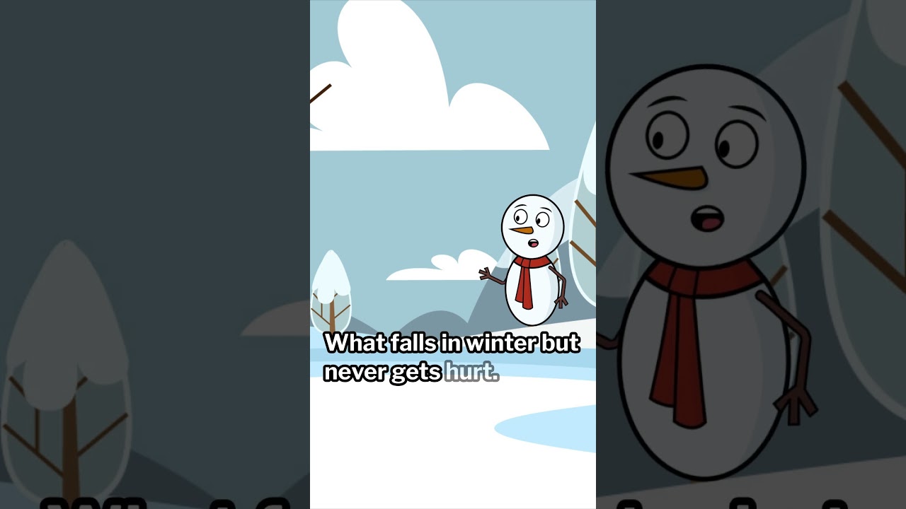 "Winter falls but no pain! ❄️😂 