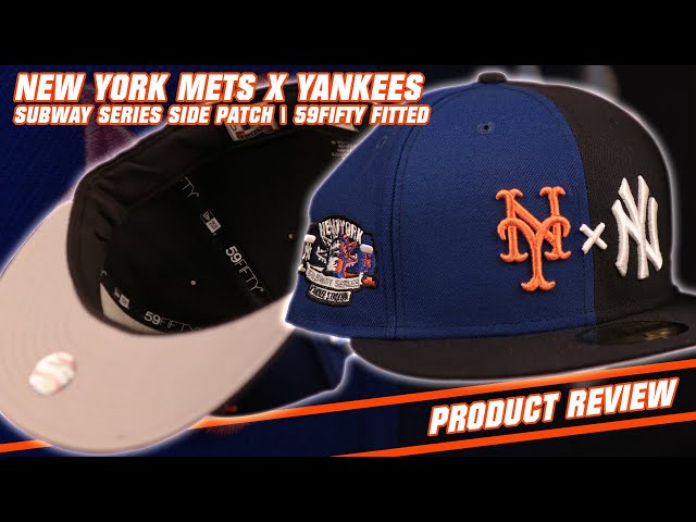 New York Yankees X Mets Split Crown Grey Bottom 59Fifty Side Patch Fitted