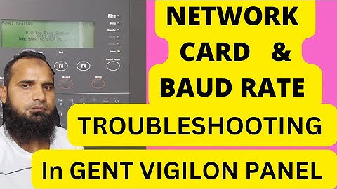 FIRE ALARM MAINTENANCE || NETWORK CARD AND BAUD RATE TROUBLESHOOTING IN GENTVIGILON #firealarm #gent