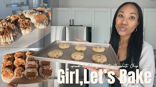 Girl, Let's Bake 🎀🍪 | episode 1. Biscoff White Chocolate Chip Cookies | Beginner Friendly Baking