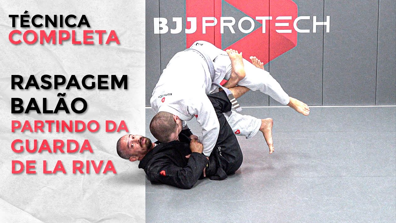 Raspagem balão da DE LA RIVA PROFUNDA. Técnica disponível em nossa Biblioteca na BJJPROTECH