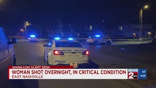 Woman critically injured after shooting at East Nashville duplex