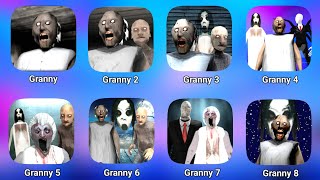 Granny 1, 2, 3, 4, 5, 6, 7 & 8 Full Gameplay || Granny New Update | Dvloper #mod