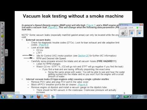 Vacuum leak testing without a smoke machine (an SD Premium video)