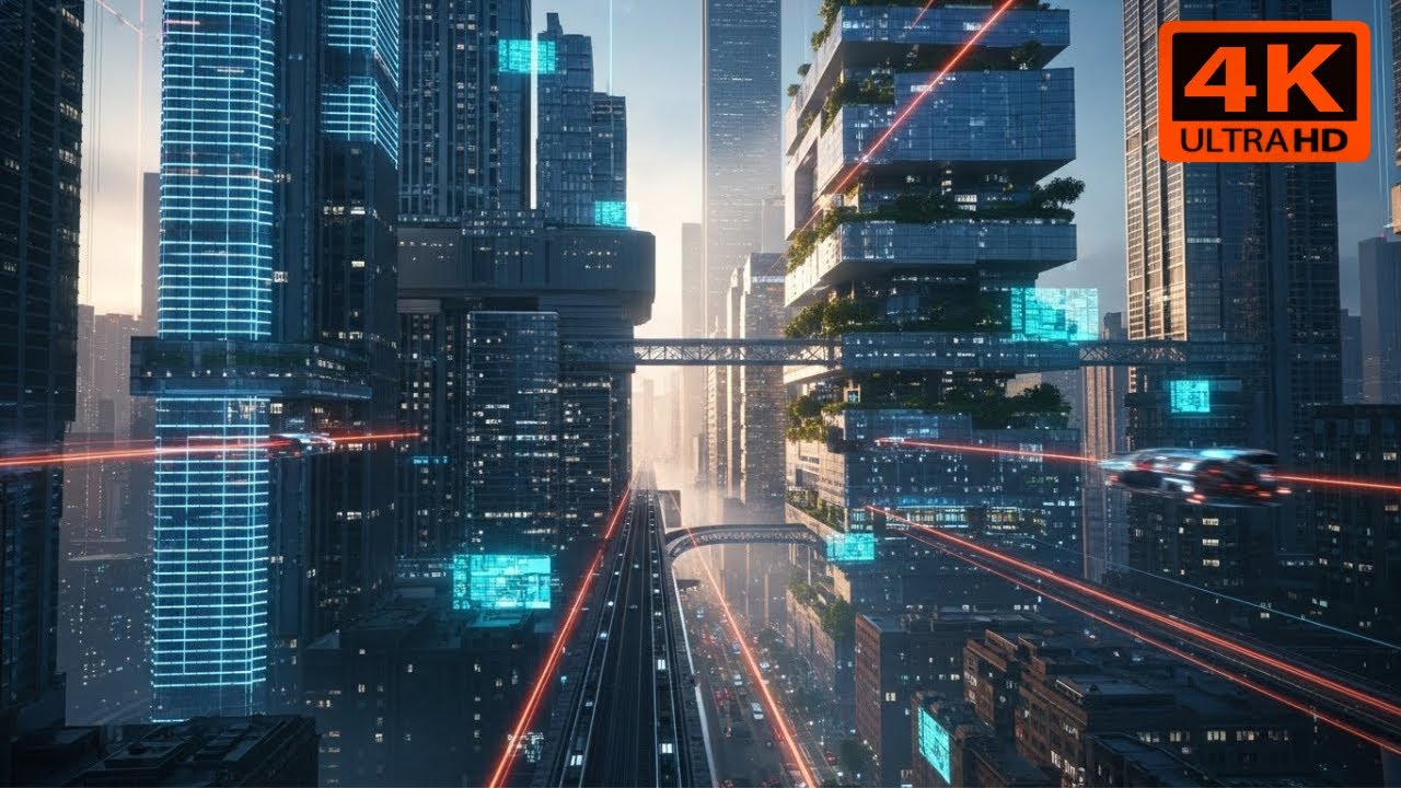 Future City Illinois In 2100: The Ultimate Sci-Fi Transformation | 4K AI Short Film