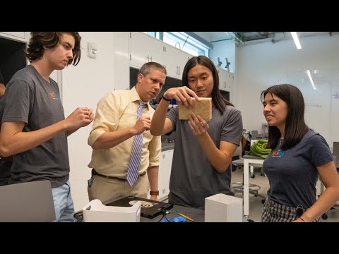 Ransom Everglades School students test their experiment to be carried by NASA rocket