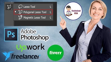 How to make selection with lasso tools in Photoshop for Beginners in Hindi / Urdu In Photoshop