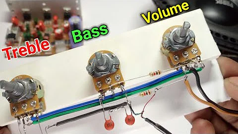 How to make bass treble & volume controller | Heavy bass treble for any diy Amplifier