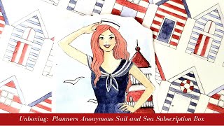 Unboxing: Planners Anonymous Sail and Sea Subscription Box