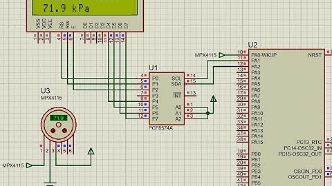 Barometer using STM32, MPX4115 pressure sensor and I2C LCD