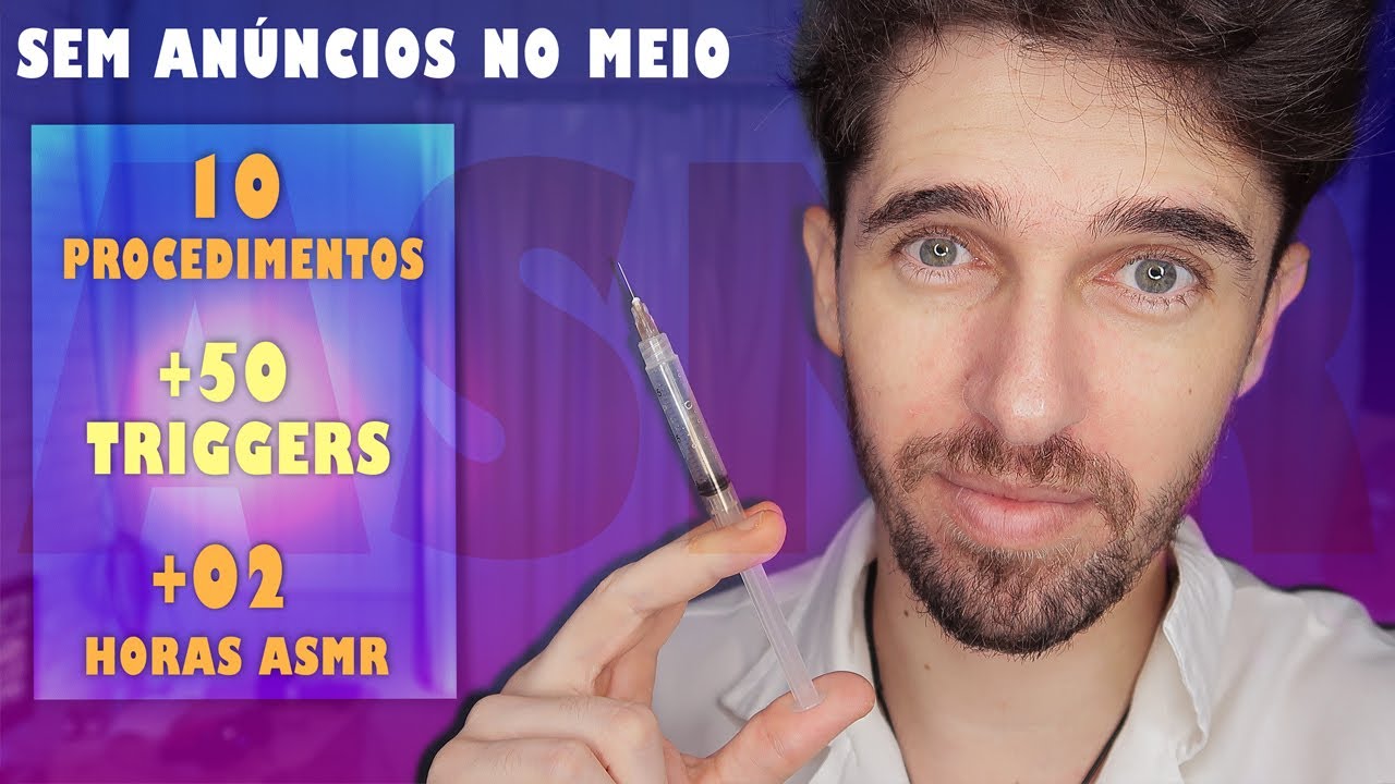ASMR COM 10 PROCEDIMENTOS E CUIDADOS COM O ROSTO +50 TRIGGERS QUE CAUSAM ARREPIOS