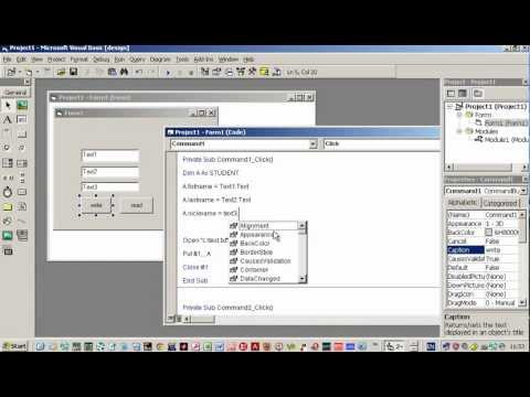 การอ่านเขียน UDT ลงไฟล์ด้วย visual basic
